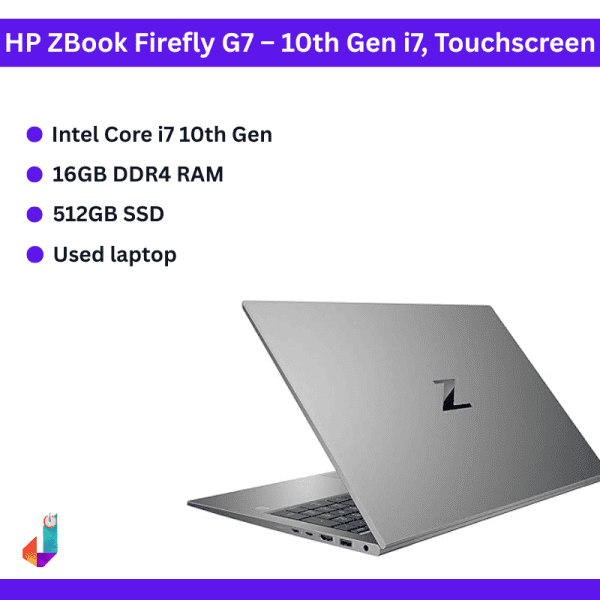HP ZBook Firefly G7 – 10th Gen i7, Touchscreen, 16GB RAM, 512GB SSD
