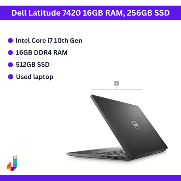 Used Dell Latitude 7420 – Refurbished, 16GB RAM, 256GB SSD, Cheap