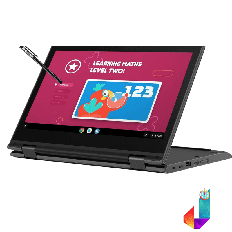 Lenovo 300e 11.6" 2-in-1 Touchscreen Chromebook – Intel N4020, 4GB RAM, 32GB Storage